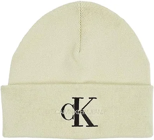 Calvin Klein Damska czapka z dzianiny Monologo Embro, Miętowy, Rozmiar uniwersalny - Czapki damskie - miniaturka - grafika 1