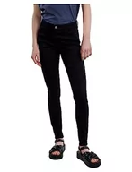 Spodnie damskie - PIECES Damskie spodnie jeansowe Pctalia Mw Black Skinny Noos Bc, czarny, (L) W / 32L - miniaturka - grafika 1