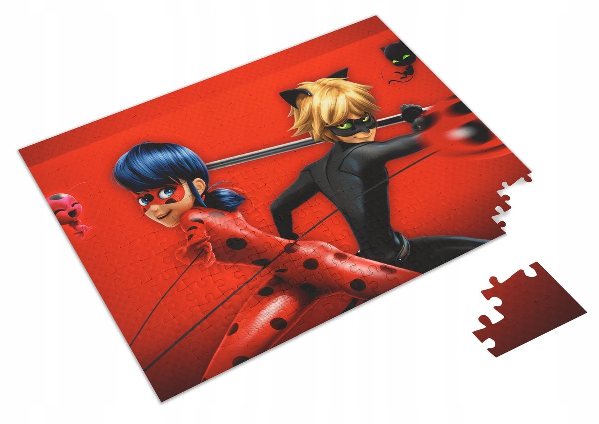 PUZZLE MIRACULUM BIEDRONKA I CZARNY KOT 120 EL. #3