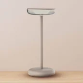 Lampy ogrodowe - Näve Lampa tarasowa LED Pasi beżowa wysokość 26 cm metalowa dotykowa - miniaturka - grafika 1