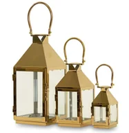 Świeczniki - Pigmejka Lampion metalowy PIGMEJKA, 52,5x17x18, 37x12,5x13, 26x8x9 cm - miniaturka - grafika 1
