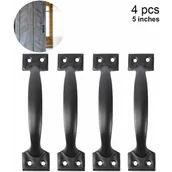 Zawiasy, okucia i inne akcesoria - Klamki do drzwi stodołowych, klamki do drzwi z listew drewnianych, uchwyty do mebli w stylu vintage, nadające się do szafek kuchennych, szuflad meblo - miniaturka - grafika 1