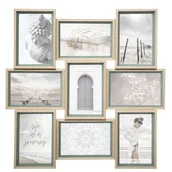 Ramki na zdjęcia - Atmosphera Ramka zdjęcia Moly 9 zdjęć Atmosphera créateur dintérieurm kolor zielony 162329niebieski - miniaturka - grafika 1