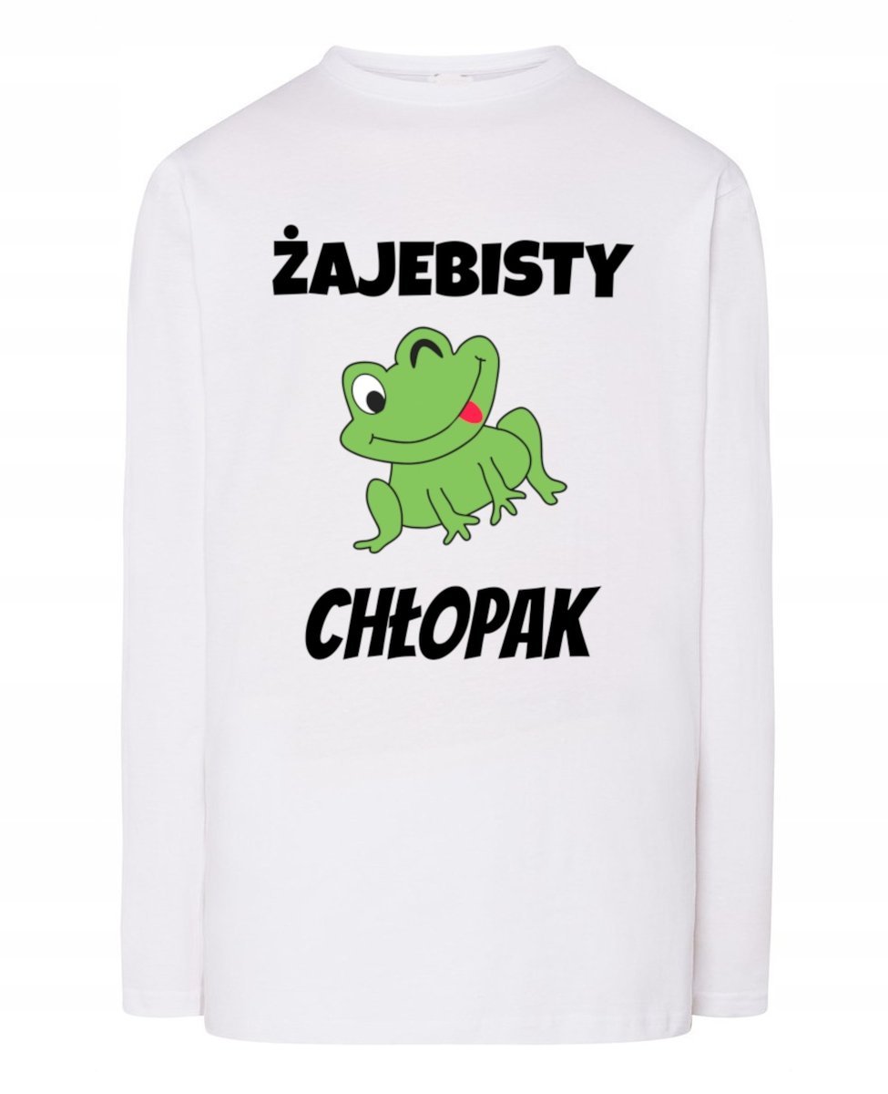 Longsleeve męski Zabawny nadruk Prezent Żaje_bsty Chłopak r.XL