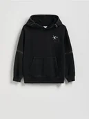 Bluzy dla dziewczynek - Reserved - Wielofunkcyjna bluza - czarny - miniaturka - grafika 1