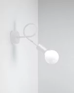 Lampy ścienne - Sollux Lighting Kinkiet SUPEŁ biały Strefa Dobrych Cen - miniaturka - grafika 1