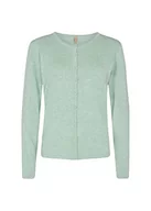 Swetry damskie - SOYACONCEPT Womens SC-Dollie 446 Basic Button Knit Cardigan kardigan, Green Haze Melange, XS, Zielona mieszanka Haze - miniaturka - grafika 1