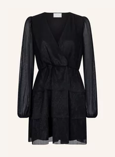 Sukienki - Neo Noir Sukienka Plisowana Nene Z Błyszczącą Przędzą schwarz - grafika 1