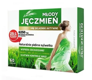 Colfarm Młody jęczmień 250mg 60 szt. - Odchudzanie i oczyszczanie - miniaturka - grafika 1