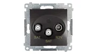Gniazdka elektryczne - Kontakt Simon Simon 54 Gniazdo antenowe SAT/SAT/RTV końcowe antracyt DASK2.01/48 WMDA-03019z-048 0001-00000-51036 [4351568] - miniaturka - grafika 1