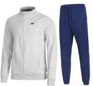 Dresy męskie - 4F OCIEPLANY MÄSKI DRES BAWEĹNA KOMPLET BLUZA SPODNIE / rozm L - miniaturka - grafika 1
