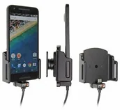 Uchwyty samochodowe do telefonów - Uchwyt uniwersalny regulowany do Xiaomi MI 9 w futerale lub etui o wymiarach: 62-77 mm (szer.), 9-13 mm (grubość) z wbudowanym kablem USB-C oraz ładowarką samochodową - miniaturka - grafika 1