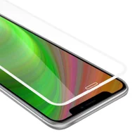 Szkła hartowane na telefon - Szkło Hartowane Do Apple iPhone XS MAX w PRZEZROCZYSTY Z BIAŁYM Folia pancerna Ochronny Tempered Glass Cadorabo - miniaturka - grafika 1