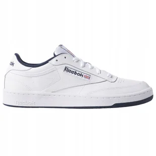 Buty męskie trampki sportowe Reebok Club C 100000156 skórzane białe 44 - Buty sportowe męskie - miniaturka - grafika 1