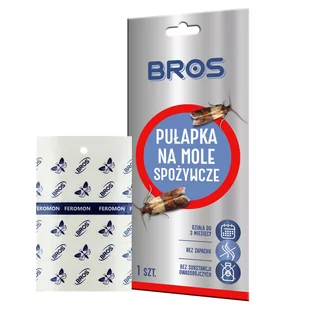 Bros Pułapka Na Mole Spożywcze Feromonowa Do Szafy - Zwalczanie i odstraszanie szkodników - miniaturka - grafika 1