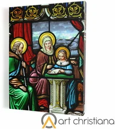 Święta Rodzina, obraz religijny na płótnie - Ikony i obrazy sakralne - miniaturka - grafika 1