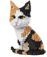 Klocki - Klocki Figurka Kot Łaciaty Zestaw mini klocków Balody 16038 DUŻY MODEL - miniaturka - grafika 1