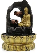 Fontanny ogrodowe - Kaemingk Domowa Fontanna Wodna - Medytujący Budda - miniaturka - grafika 1