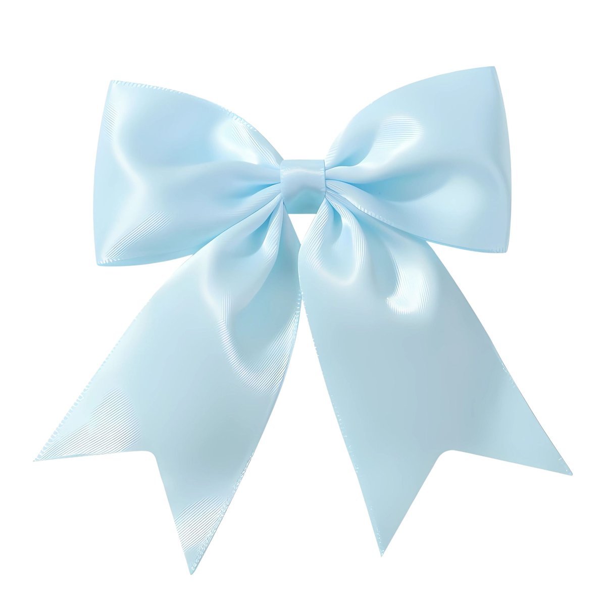 Kokarda do Włosów Niebieska Satynowa Spinka z Połyskiem Lekka i Wygodna