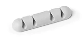 Kanały kablowe - Klips samoprzylepny na 4 kabele Durable CAVOLINE Clip4 szary 2szt. /504010/ DU1620-5 - miniaturka - grafika 1