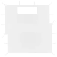 Pawilony ogrodowe - VidaXL Ścianki do altany, z oknami, 2 szt., białe! 3070420 VidaXL - miniaturka - grafika 1