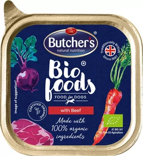 Butchers BIO foods wołowina tacka 150 g - Mokra karma dla psów Butchers BIO foods wołowina tacka 150 g - Mokra karma dla psów - miniaturka - grafika 1