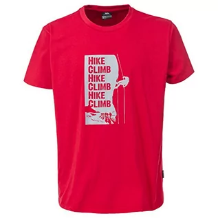 Koszulki męskie - Trespass tramore T-Shirt męski, szary, S, czerwony, XS MATOTSM10003_REDXS - grafika 1
