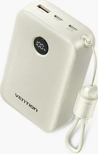 Vention 20000mAh 2 x USB-C 1x USB-A z wyświetlaczem 22.5W beżowy - Powerbanki - miniaturka - grafika 1