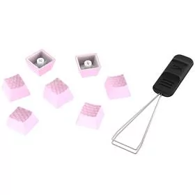 Klucze HyperX Rubber Keycaps - (US) (519U0AA#ABA) Różowe - Tuning komputera - akcesoria - miniaturka - grafika 1