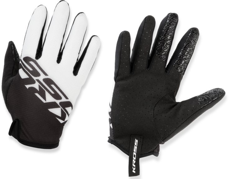 Rękawiczki Rowerowe Długie Kross Race Long 2.0 Rozmiar S Białe