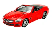 Samochody i pojazdy dla dzieci - WELLY 2012 MERCEDES-BENZ SL500 CZERWONY BEZ DACHU 1:24 24041 - miniaturka - grafika 1