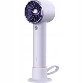 Gadżety USB - Baseus mini wentylator wiatrak powerbank z wbudowanym kablem USB Typ C 4000mAh fioletowy (ACFX010105) - miniaturka - grafika 1