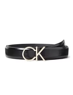 Paski - calvin klein Damski pasek z logo RE-Lock 30 mm, Ck czarny, 115 - grafika 1