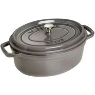 Garnki - Staub Cocotte 31 cm Grafitowy 40509-320-0 - miniaturka - grafika 1