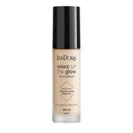 Podkłady do twarzy - Isadora Wake Up The Glow Foundation rozświetlający podkład do twarzy SPF50 1W Warm Fair 30ml - miniaturka - grafika 1