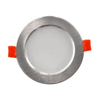 Oprawy, klosze i abażury - Polux VENUS Oprawa LED 11W 810lm srebrny szczotkowany / CIEPŁA 303646 - miniaturka - grafika 1