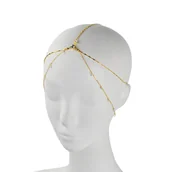 Ozdoby do włosów - Cekinowa opaska na czoło z frędzlami - miniaturka - grafika 1