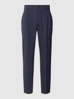 Spodnie męskie - Spodnie do garnituru ze wzorem w paski model ‘CIGENO’ - grafika 1