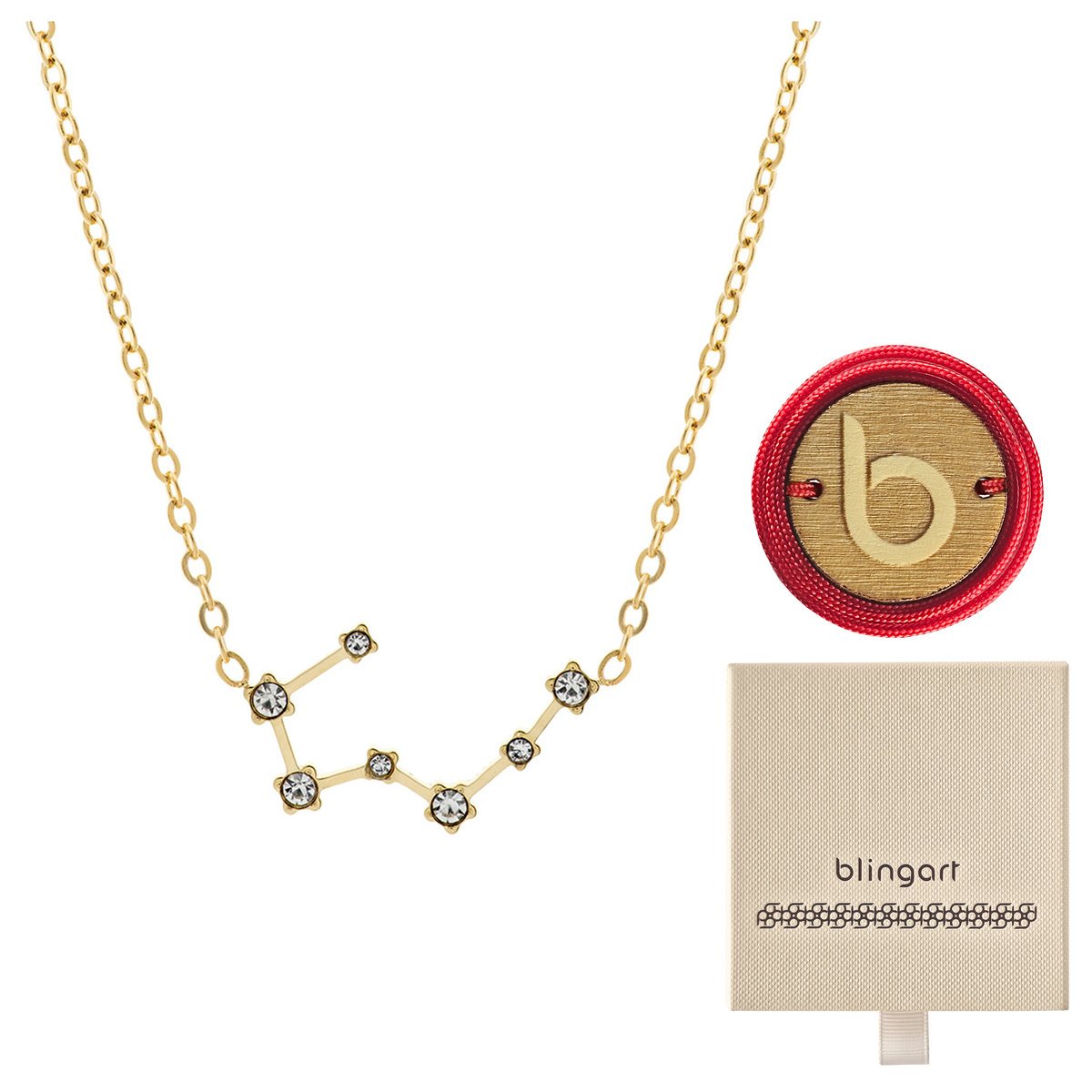 Naszyjnik łańcuszek celebrytka KONSTELACJA BYK zna