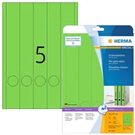 Etykiety do drukarek - Herma Ordneretiketten A4 grün 38x297 mm Papier opak 100 St. - 5134 - miniaturka - grafika 1