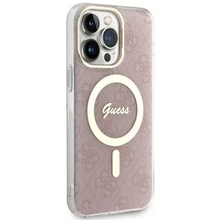 Guess GUHMP13XH4STP iPhone 13 Pro Max 6.7" różowy/pink hardcase 4G MagSafe - Etui i futerały do telefonów - miniaturka - grafika 4