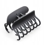 Ozdoby do włosów - Klamra do włosów Szczęka Spinka podwójne zęby Szara mocna - miniaturka - grafika 1