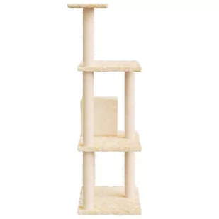 Lumarko Drapak dla kota z sizalowymi słupkami, kremowy, 119 cm! - Drapaki dla kotów Lumarko Drapak dla kota z sizalowymi słupkami, kremowy, 119 cm! - Drapaki dla kotów - miniaturka - grafika 5