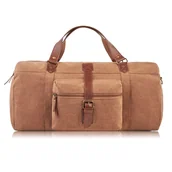 Teczki i aktówki - TORBA MĘSKA PODRÓŻNA DUŻA BRĄZOWA PAOLO PERUZZI E-02-BR - miniaturka - grafika 1