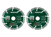 Tarcze do pił - PARKSIDE® Tarcze tnące diamentowe do betonu / uniwersalne, 2 sztuki (Uniwersalny) - miniaturka - grafika 1