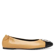 Baleriny - Baleriny Tory Burch Claire Cap-Toe Ballet 156309 Beżowy - miniaturka - grafika 1