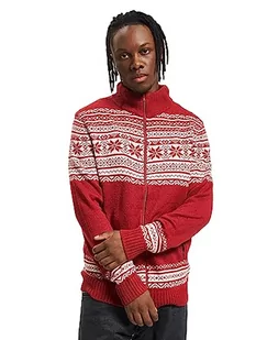 Brandit Norweska armia kardigan kurtka wojskowa sweter zima outdoor kurtka zimowa, czerwony, 3XL - Swetry damskie - miniaturka - grafika 1