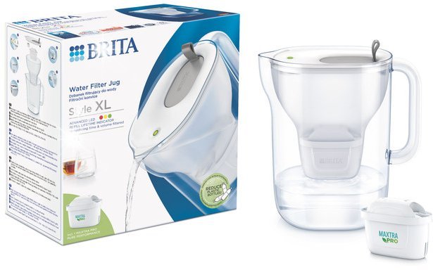 Dzbanek filtrujący Brita Dzbanek filtrujący Brita Style XL Szary + wkład Maxtra Pro Pure Performance