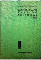 Finanse, księgowość, bankowość - Alfabetyczny katalog składowy 1986 - miniaturka - grafika 1