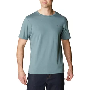 Koszulki sportowe męskie - Męska Koszulka z krótkim rękawem COLUMBIA RAPID RIDGE BACK GRAPHIC 1934824346 – Szary - grafika 1